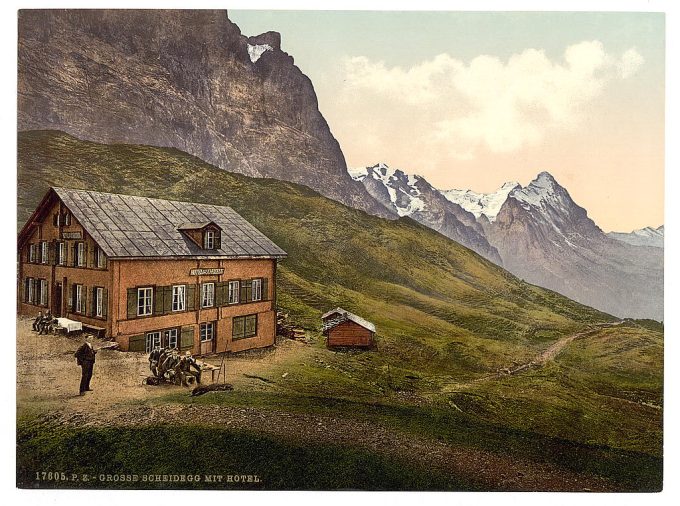 Schynige Platte, Grosse and hotel, Bernese Oberland, Switzerland