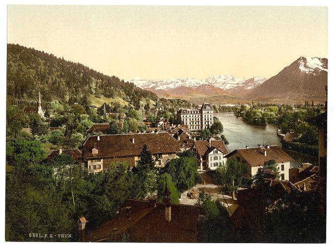 Thun, general view, Bernese Oberland, Switzerland