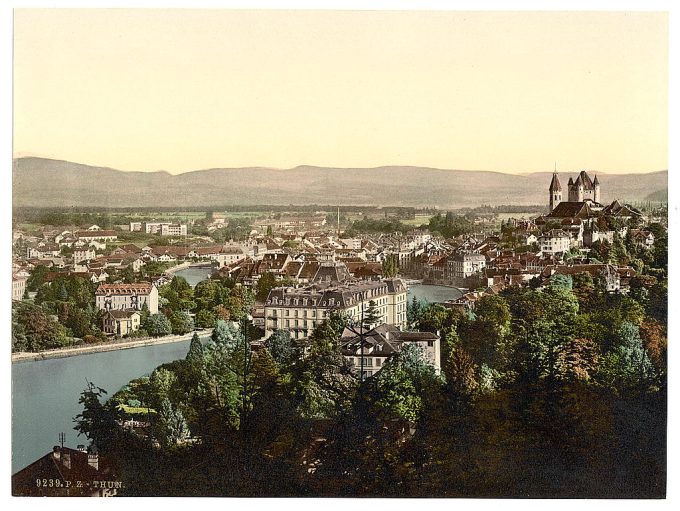 Thun, general view, Bernese Oberland, Switzerland