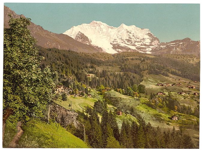 Wengen, Pension Lauerner and Jungfrau, Bernese Oberland, Switzerland