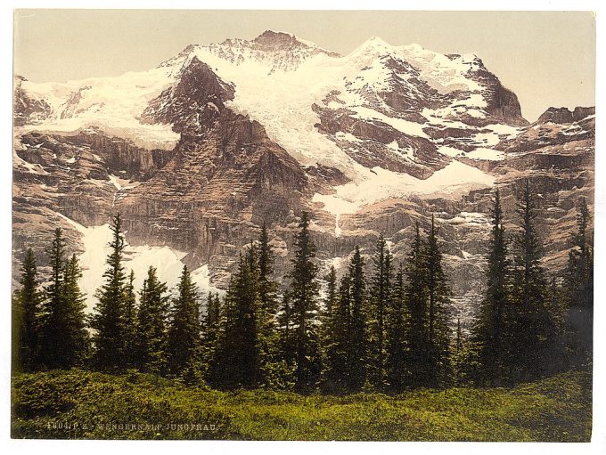 Wengern Alp and Jungfrau, Bernese Oberland, Switzerland