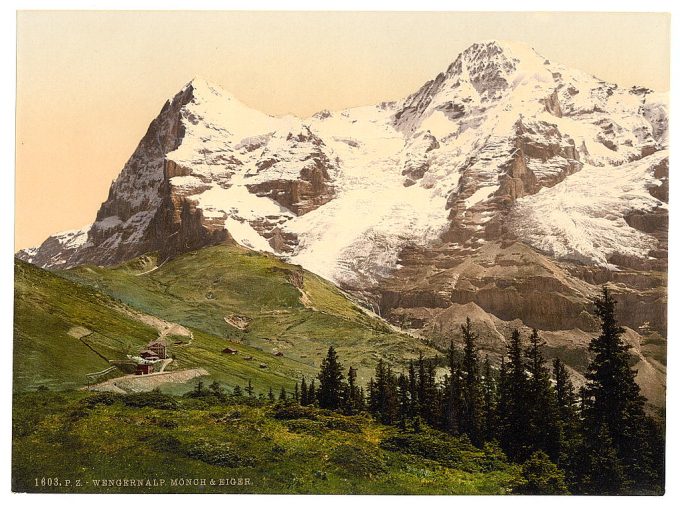 Wengern Alp, Monch and Eiger, Bernese Oberland, Switzerland