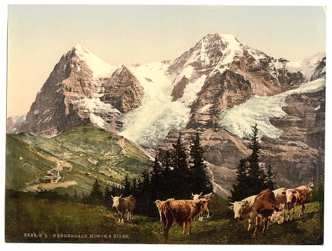 Wengern, Monch and Eiger, Bernese Oberland, Switzerland