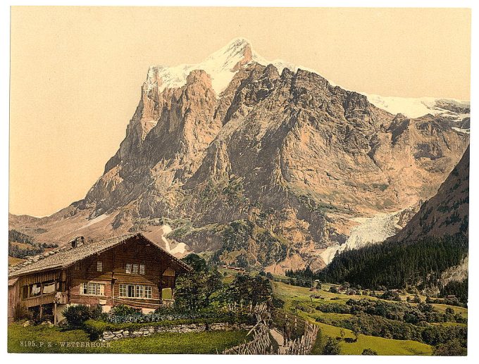 Wetterhorn, from the Scheideg, Bernese Oberland, Switzerland