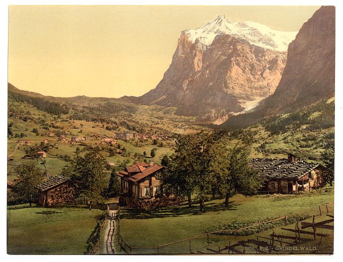 Grindelwald, general view, Bernese Oberland, Switzerland