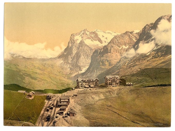 Scheidegg and Mount Wetterhorn, Bernese Oberland, Switzerland