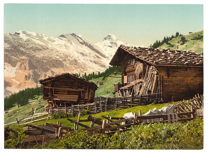 Swiss dwelling, Mürren, Bernese Oberland, Switzerland
