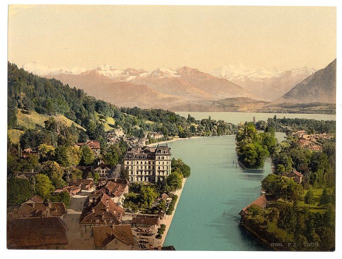 Thun, general view, Bernese Oberland, Switzerland