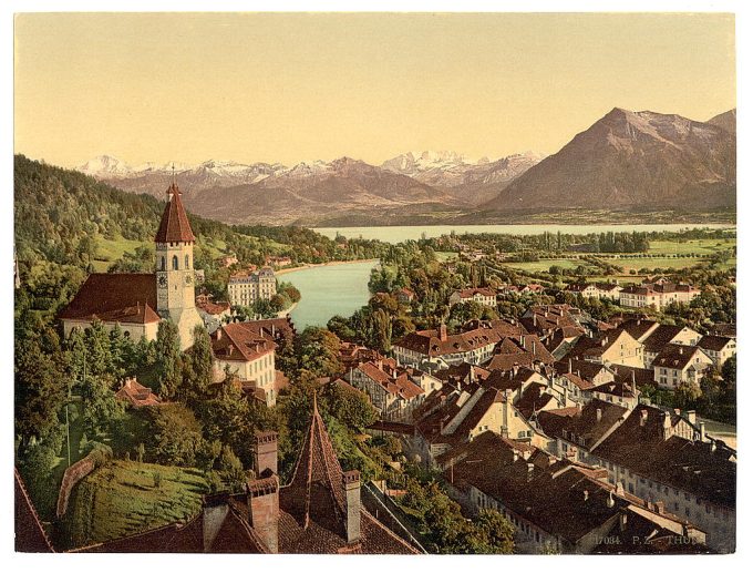 Thun, general view, Bernese Oberland, Switzerland