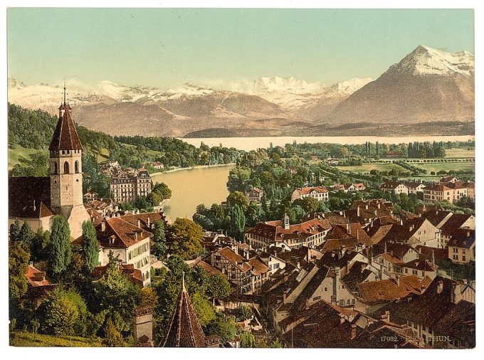 Thun, general view, Bernese Oberland, Switzerland