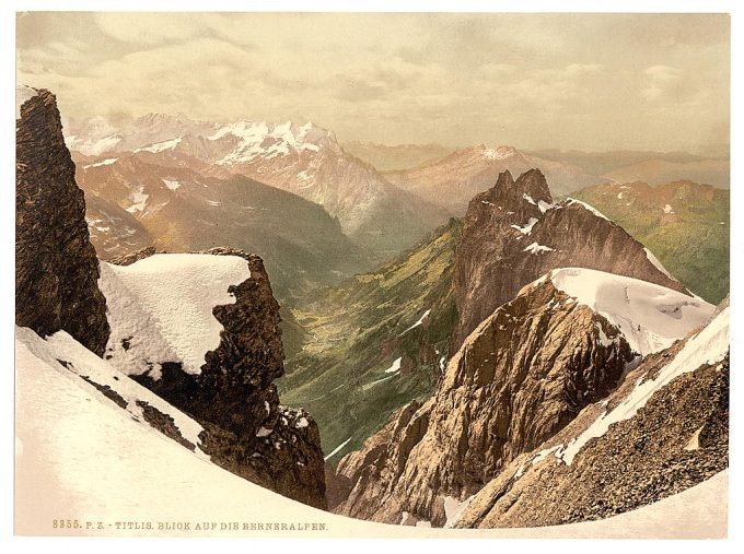 Titlis, view of the Alps, Bernese Oberland, Switzerland