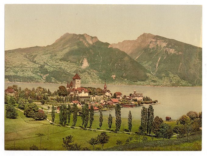 Spiez and Lake of Thun, Bernese Oberland, Switzerland