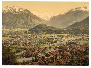 Interlaken and Unterseen, Bernese Oberland, Switzerland