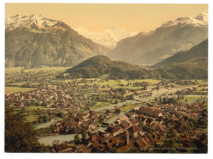 Interlaken and Unterseen, Bernese Oberland, Switzerland