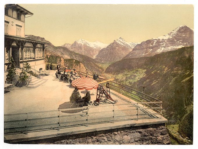 Wetterhorn, from Schynige Platte, Bernese Oberland, Switzerland