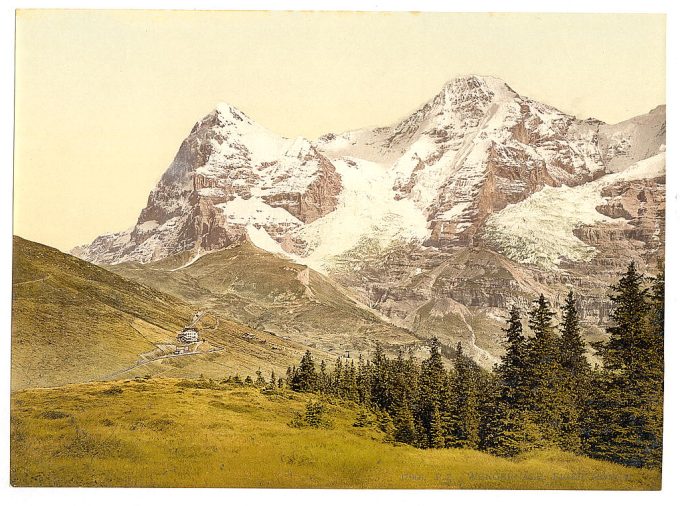 Wengern Alp, Mönch and Eiger, Bernese Oberland, Switzerland