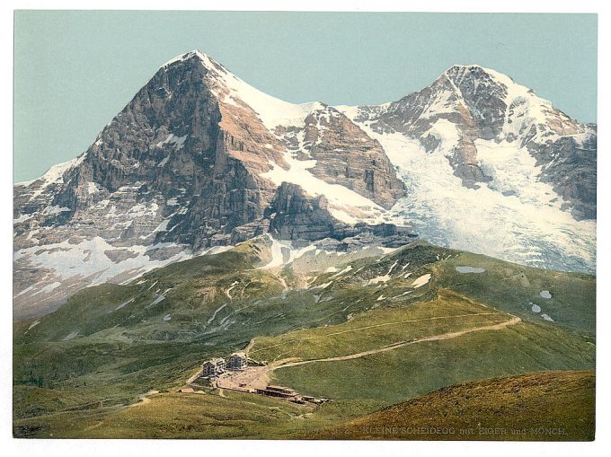 Scheidegg, Mount Eiger and Mönch, Bernese Oberland, Switzerland