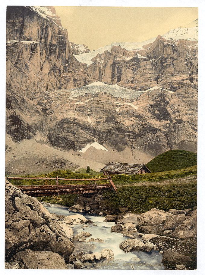 Great Scheidegg and glacier, Bernese Oberland, Switzerland