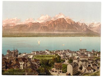 Montreux, Savoy Mountains, Geneva Lake, Switzerland