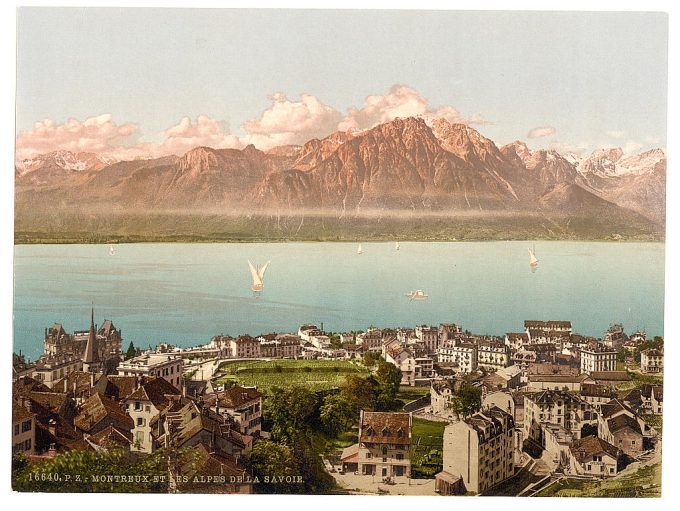 Montreux, Savoy Mountains, Geneva Lake, Switzerland