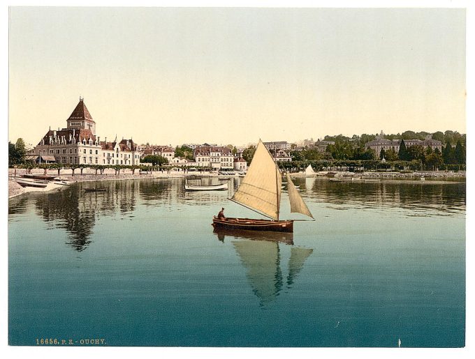 Ouchy, from the Lake, Geneva Lake, Switzerland