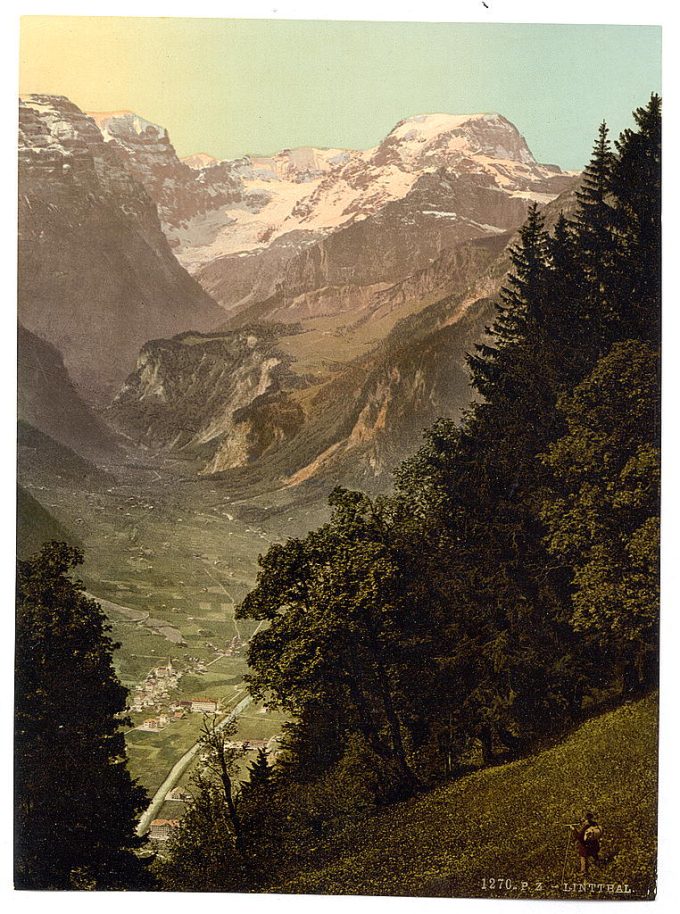 The Valley of Linth (Lintthal) and the Todi, Glarus, Switzerland