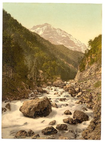 Klonthal, on the Klothal Road (Lontschtobel and Ruche Garnisch), Glarus, Switzerland