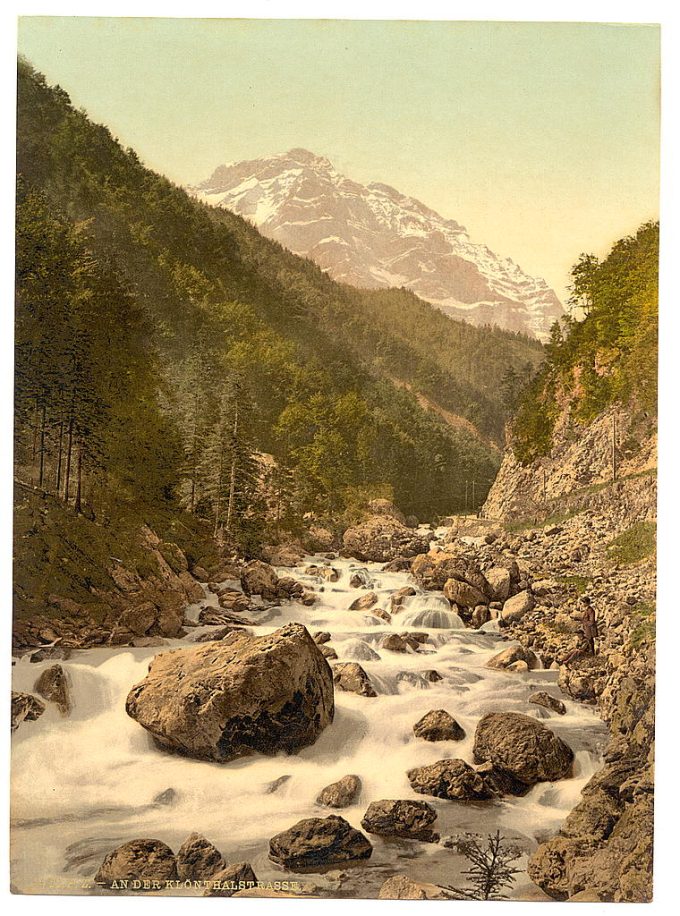 Klonthal, on the Klothal Road (Lontschtobel and Ruche Garnisch), Glarus, Switzerland