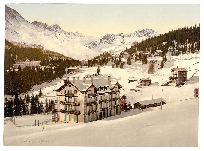 Arosa, in winter, Grisons, Switzerland