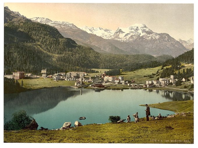 St. Moritz, village and baths, Grisons, Switzerland