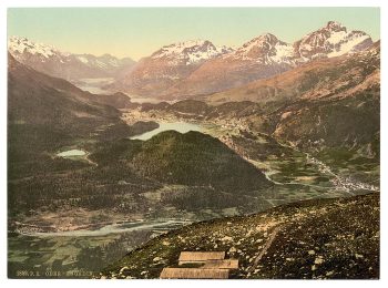 Upper Engadine, general view, Grisons, Switzerland