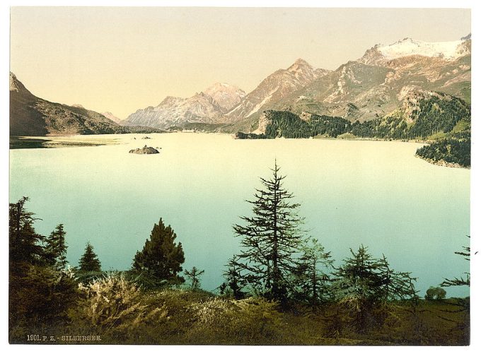 Upper Engadine, Lake Sils, Grisons, Switzerland