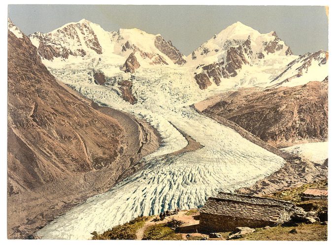 Upper Engadine, Roseg Glacier and Alp Ota, Grisons, Switzerland