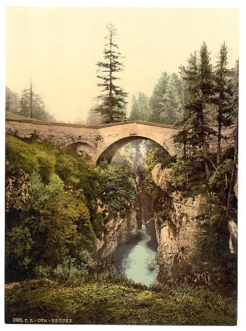 Upper Engadine, Ota Bridge, Grisons, Switzerland