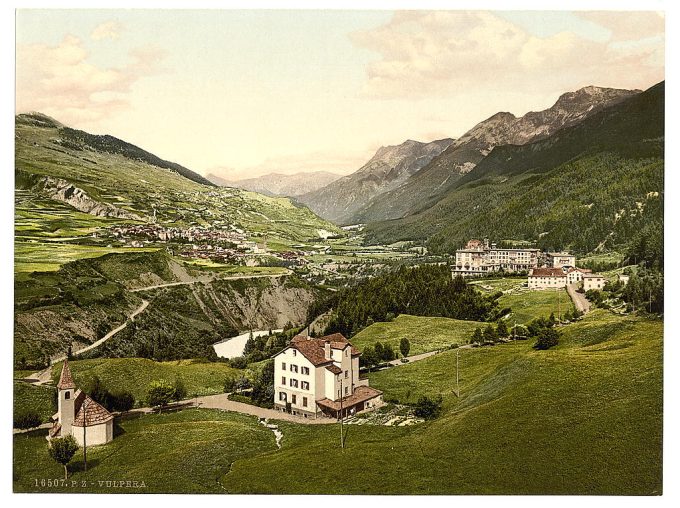 Lower Engadine, Vulpera, general view, Grisons, Switzerland