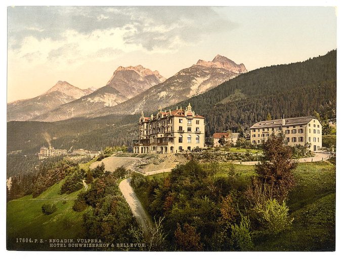 Lower Engadine, Vulpera Hotel, Schweizerhof and Bellevue, Grisons, Switzerland
