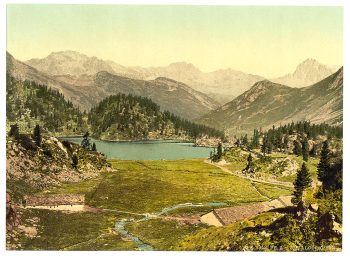 Cavloccio Lake, Grisons, Switzerland