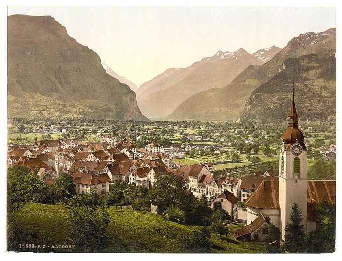 Altdorf, general view, Lake Lucerne, Switzerland