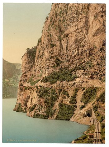 Axenstrasse, general view, Lake Lucerne, Switzerland