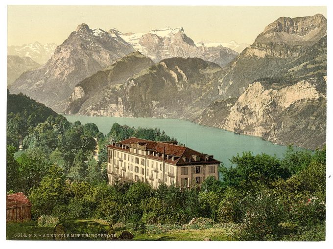 Axenfels, general view, Lake Lucerne, Switzerland