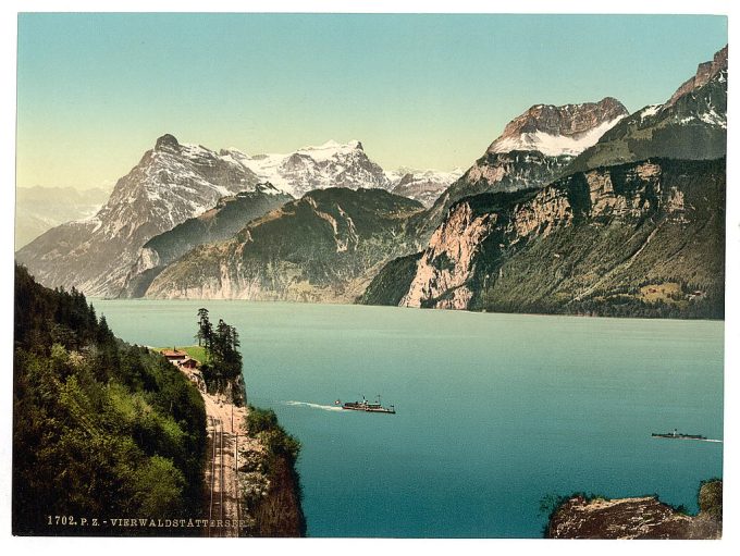 Rutli, and Urirothstock, (i.e., Urirotstock), Lake Lucerne, Switzerland