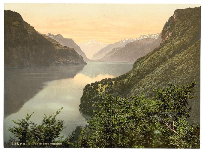 Rutli, and Urnersee, Lake Lucerne, Switzerland