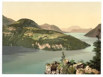 Seelisberg and Pilatus, Lake Lucerne, Switzerland