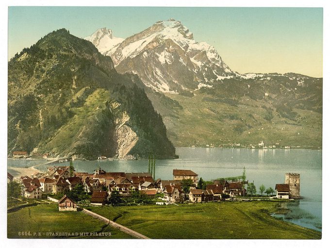 Stanstaad and Pilatus, Lake Lucerne, Switzerland