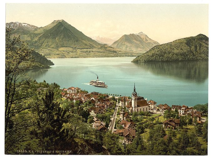 Vitznau and Rigibahn, Lake Lucerne, Switzerland