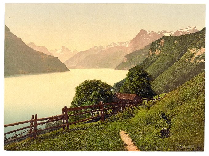 Urnersee, general view, Lake Lucerne, Switzerland