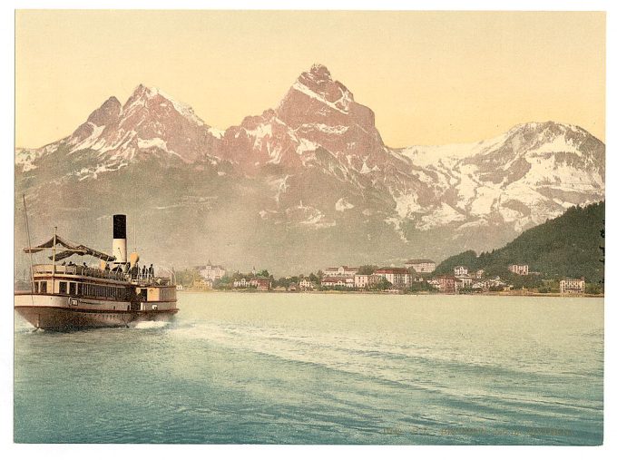 Brunnen and the Mythen, Lake Lucerne, Switzerland