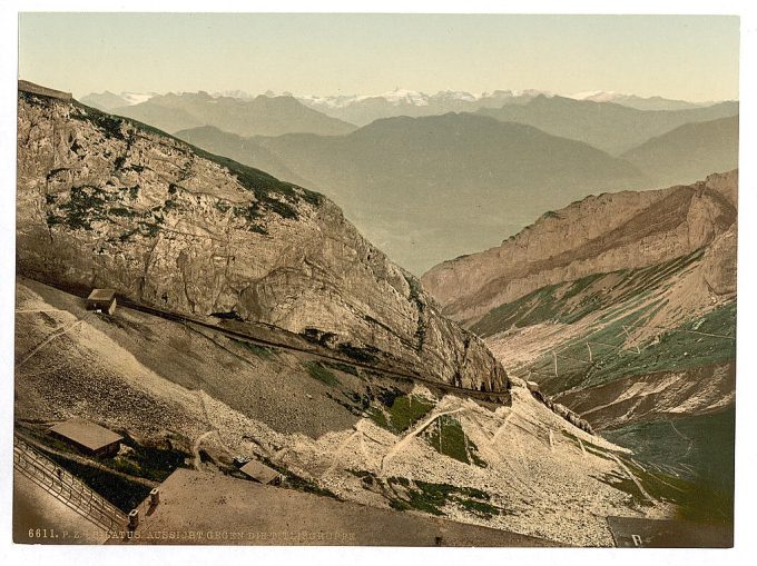 Looking towards Titlis, Pilatus, Switzerland