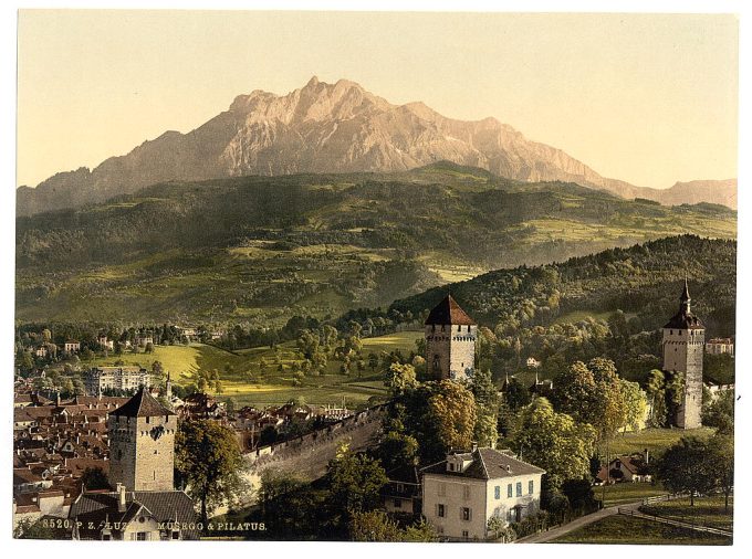 Lucerne, Musegg and Pilatus, Pilatus, Switzerland