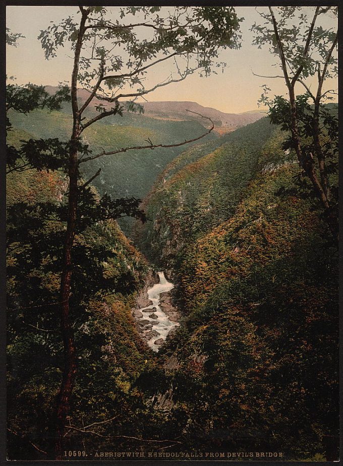 Rheidol Falls, from Devil's Bridge, Aberystwith, Wales